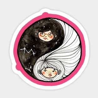 Ying Yang Sisters Sticker